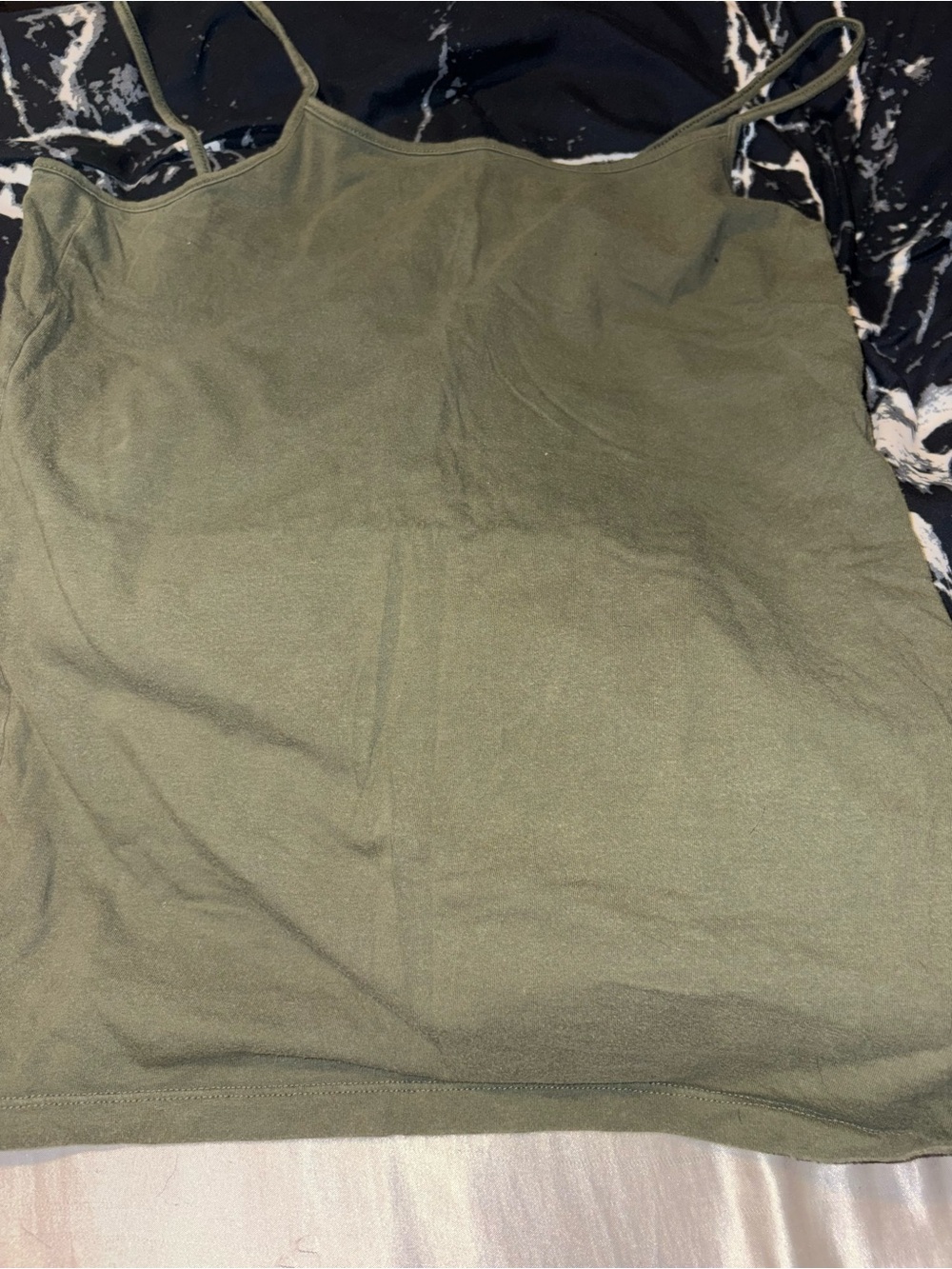 Time and Tru Olive Green Camisole Tank Top